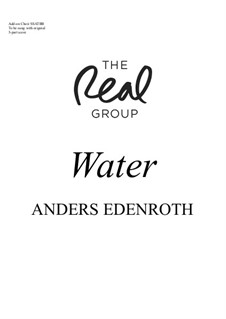 Water: 6-part add-on choir by Anders Edenroth