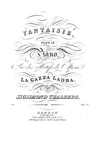 Décaméron, Op.57: No.6 Fantasia on Themes from 'La gazza ladra' by Rossini by Sigismond Thalberg