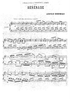 Serenade in F-dur: Serenade in F-dur by Leopold Godowsky