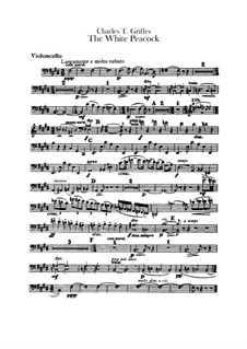 Römische Skizzen für Klavier, Op.7: No.1 The white peacock, for orchestra – cello part by Charles Tomlinson Griffes