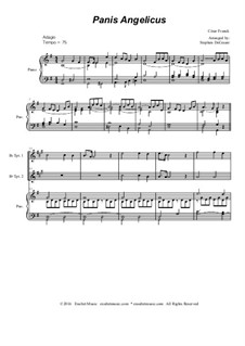 Panis angelicus: For two Bb-trumpets and piano by César Franck