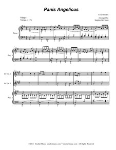Panis angelicus: For two Bb-trumpets and piano (with accompaniment track) by César Franck