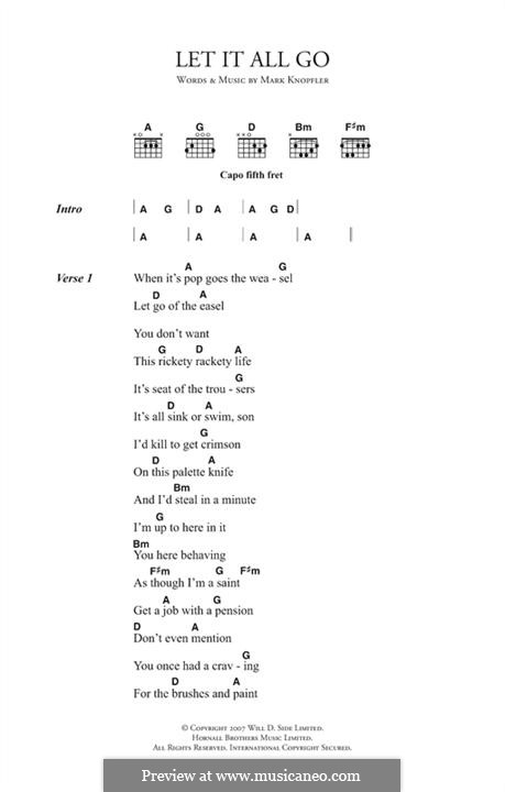 Let It All Go von M. Knopfler - Noten auf MusicaNeo