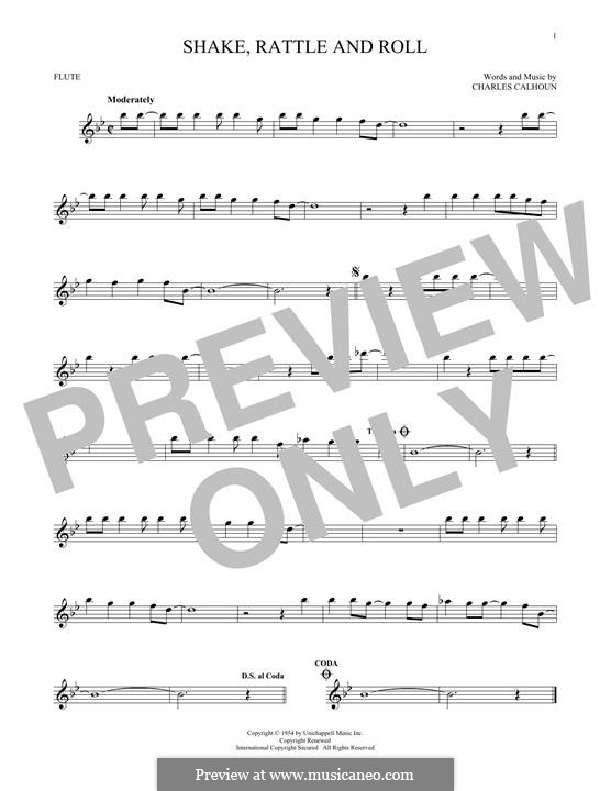 Shake, Rattle and Roll (Bill Haley & His Comets): Für Flöte by Charles Calhoun