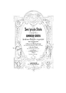 Lyrische Stücke, Op.68: Nr.4-5, für Kammerorchester by Edvard Grieg