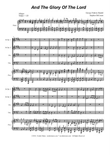 Nr.4 Denn die Herrlichkeit Gottes des Herrn: Für Blechblasquartett by Georg Friedrich Händel