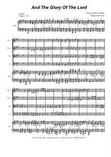 Nr.4 Denn die Herrlichkeit Gottes des Herrn: Für Streichquartett by Georg Friedrich Händel
