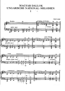 Ungarischen nationale Melodien, S.242: Nr.1 in c-Moll by Franz Liszt