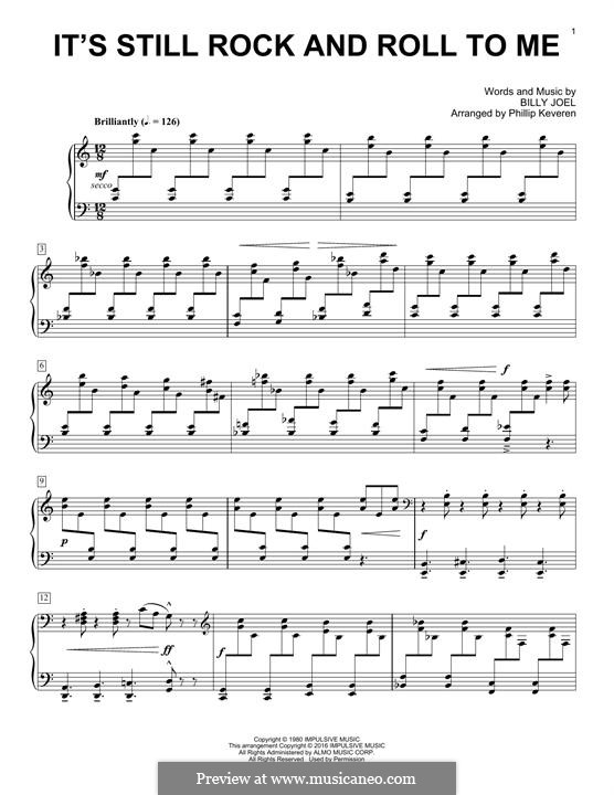 It's Still Rock and Roll to Me: For piano (classical version) by Billy Joel