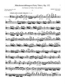 Märchenerzählungen, Op.132: Cellostimme by Robert Schumann