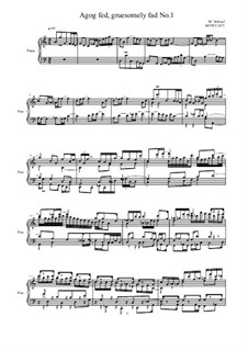 Agog fed, Gruesomely Fad fugue No.1, MVWV 1071: Agog fed, Gruesomely Fad fugue No.1 by Maurice Verheul