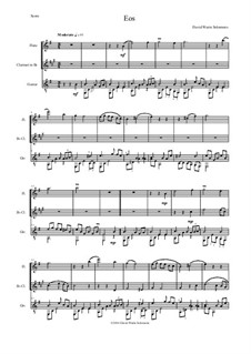 Eos (Dawn): For flute, clarinet and guitar by David W Solomons