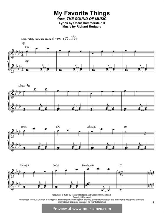 Piano version: Für einen Interpreten by Richard Rodgers