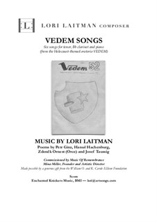 Vedem Songs: For tenor, clarinet and piano (score and clarinet part included) by Lori Laitman