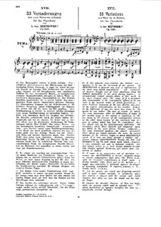 Dreiunddreissig Variationen über einen Walzer von A. Diabelli, Op.120: Für Klavier (Fassung von H. Bülow) by Ludwig van Beethoven