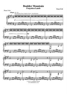 Forgotten Lands: Boulder Mountain (Piano Solo), AMSM95 by Doug Clyde