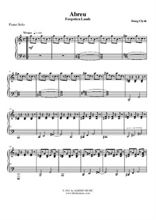 Forgotten Lands: Abreu (Piano Solo), AMSM100 by Doug Clyde