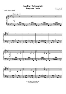 Forgotten Lands: Boulder Mountain (Piano Duet), AMSM105 by Doug Clyde