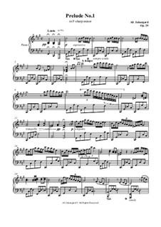 Prelude No.1, Op.29: Präludium Nr.1 by Ali Jahangard