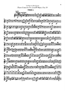 Konzert für Klavier und Orchester Nr.2, Op.19: Hörnerstimmen by Ludwig van Beethoven