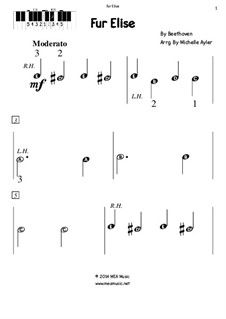 Für Elise, für Klavier, WoO 59: With letters by Ludwig van Beethoven