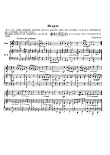 Menuett für Horn und Klavier: Menuett für Horn und Klavier by Johann Sigismund Scholze