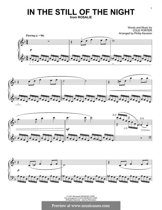 In the Still of the Night: Für Klavier by Cole Porter