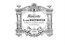 Vollständiger Konzert: Version für Klavier, vierhändig by Ludwig van Beethoven