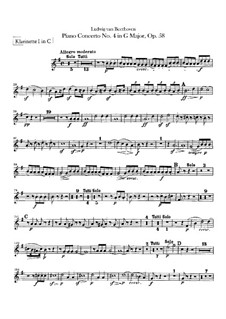 Vollständiger Konzert: Klarinettenstimme by Ludwig van Beethoven