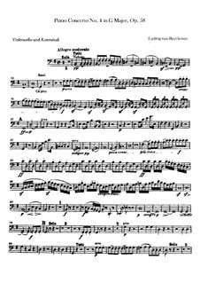 Vollständiger Konzert: Cello- und Kontrabassstimme by Ludwig van Beethoven