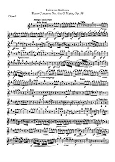 Vollständiger Konzert: Oboenstimmen by Ludwig van Beethoven