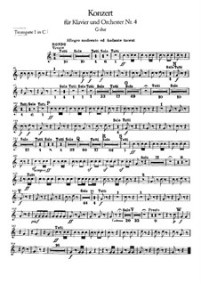 Vollständiger Konzert: Trompetenstimmen by Ludwig van Beethoven
