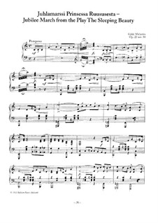 Dornröschen, Op.22: Nr.30 Festmarsh, für Klavier by Erkki Melartin