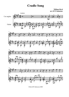 Cradle Song: For cor anglais and guitar by William Byrd