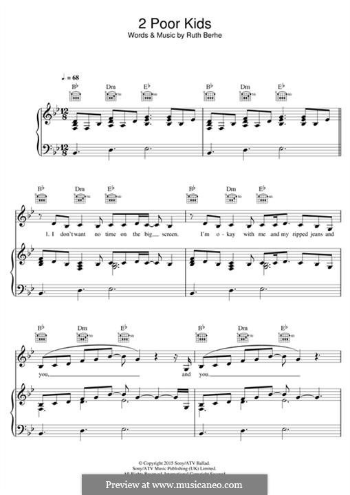 2 Poor Kids: Für Stimme und Klavier (oder Gitarre) by Ruth Berhe