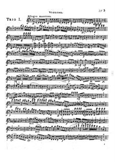 Drei Grosse Klaviertrios, Op.23: Trio Nr.1 – Violinstimme by Joseph Wölfl