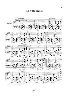 Six mélodies caractéristiques, Op.60: No.6 La voyageuse by Edouard Wolff