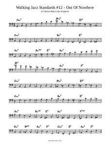 Out Of Nowhere Lesson - 2-Chorus Analytical Bass Line: Out Of Nowhere Lesson - 2-Chorus Analytical Bass Line by Jared Plane