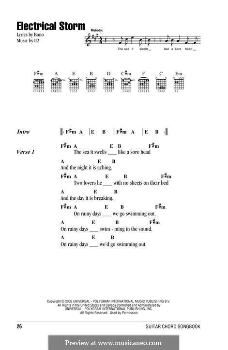 Electrical Storm: Text und Akkorde by U2