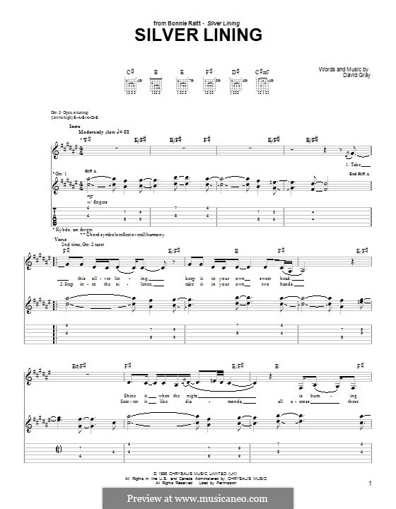 Silver Lining von D. Gray Noten auf MusicaNeo