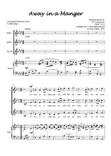 Away in a Manger: SSA and keyboard by William (James) Kirkpatrick