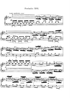 Präludium und Fuge Nr.16 in g-Moll, BWV 861: Für Klavier (Herausgegeben von Czerny) by Johann Sebastian Bach