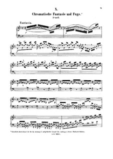 Chromatische Fantasie und Fuge in d-Moll, BWV 903: Für Cembalo by Johann Sebastian Bach