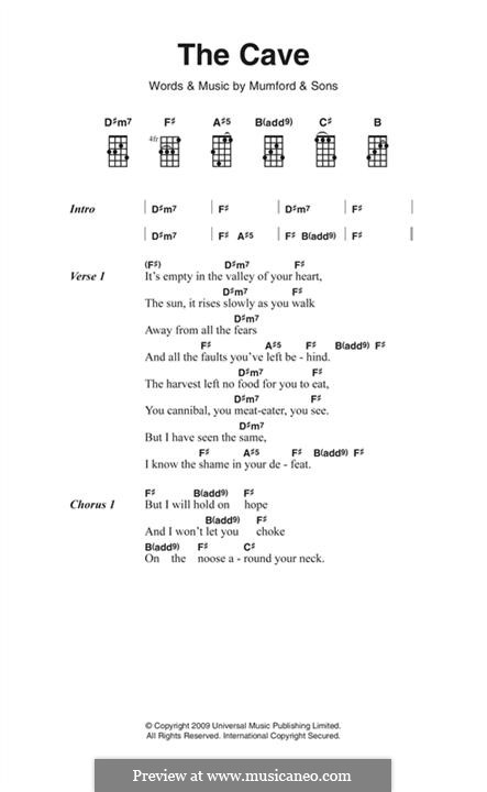 The Cave (Mumford & Sons): Text und Akkorde by Marcus Mumford