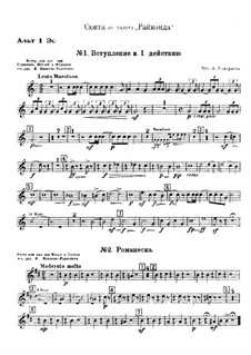 Raimonda, Op.57: Suite. Introduktion zum Szene I, Akt I – Stimmen by Alexander Glazunov
