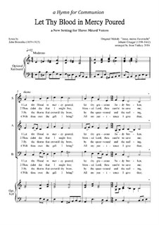 Let Thy Blood in Mercy Poured - SAB hymn: Let Thy Blood in Mercy Poured - SAB hymn by Johann Crüger