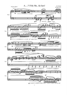 A fifty Ma..fia liars! for piano, MVWV 1078: A fifty Ma..fia liars! for piano by Maurice Verheul