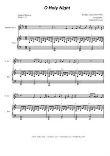 Instrumental version: For saxophone quintet by Adolphe Adam