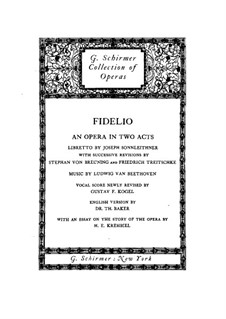 Fragmente: Akt I, Klavierauszug mit Singstimmen by Ludwig van Beethoven