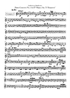 Vollständiger Konzert: Trompetenstimmen by Ludwig van Beethoven